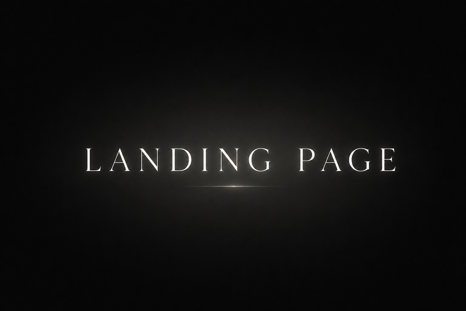 Landing page